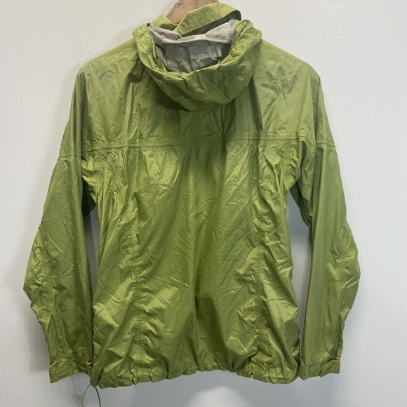 Marmot Jacket Womens Small Green Nylon Full Zip Hooded Coat Windbreaker Pockets - Picture 2 of 11